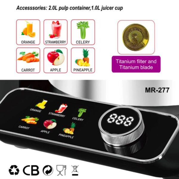 آبمیوه گیر تک کاره مایر مدل MR_277 - Image 2